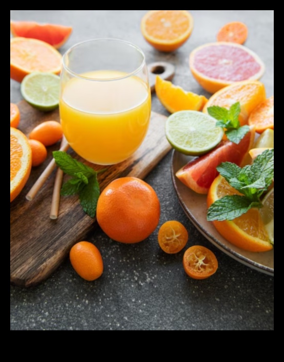 Burkānu-apelsīnu simfonija: bauda citrusaugļu eliksīru harmonisko sajaukumu