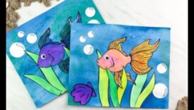 Aquatic Artistry: gleznošanas aktivitātes zivīm drošā ūdenī